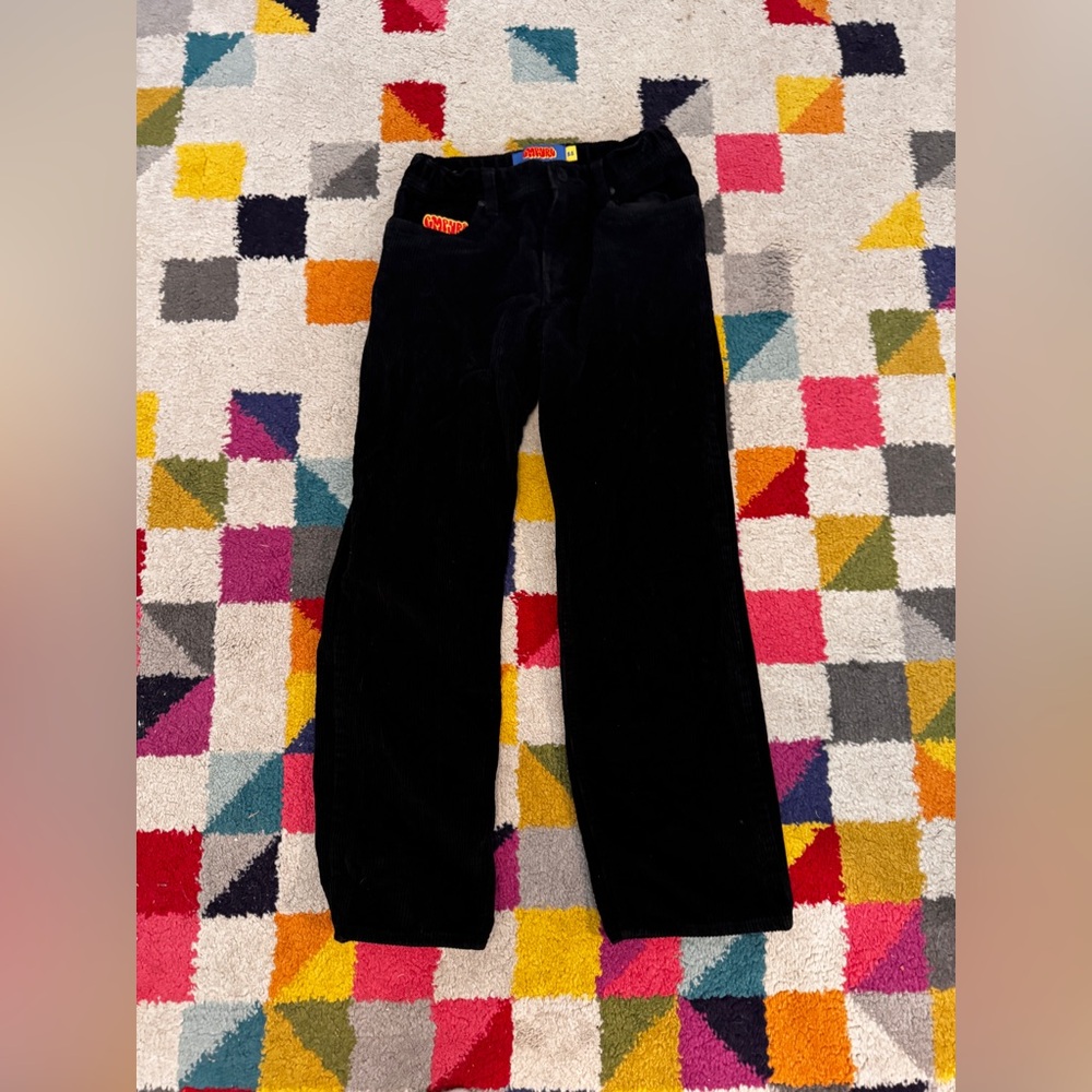 Black corduroy Empyre kids pants waist 25”
